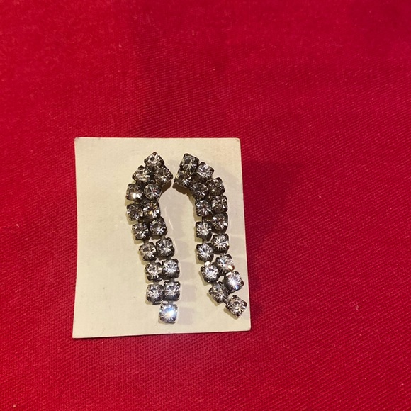 RHONESTONE EARRINGS - Picture 1 of 2